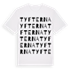 White t-shirt med Tyfterna ordlek t-shirt