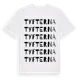 White t-shirt med Tyfterna ordlek t-shirt