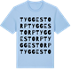 Blue Soul t-shirt med Tyggestorp ordlek t-shirt
