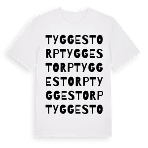 Tyggestorp ordlek t-shirt – ekologisk bomull t-shirt från Pinshirt