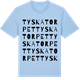 Blue Soul t-shirt med Tyskatorpet ordlek t-shirt