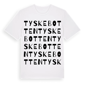 Tyske botten ordlek t-shirt – ekologisk bomull t-shirt från Pinshirt