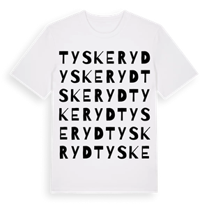 Tyskeryd ordlek t-shirt – ekologisk bomull t-shirt från Pinshirt