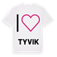 Jag älskar Tyvik t-shirt stort tryck