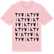 Pink Cotton t-shirt med Tyvik ordlek t-shirt