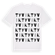 White t-shirt med Tyvik ordlek t-shirt