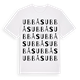 White t-shirt med Ubbås ordlek t-shirt