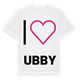 Jag älskar Ubby t-shirt stort tryck