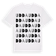 White t-shirt med Udda ordlek t-shirt