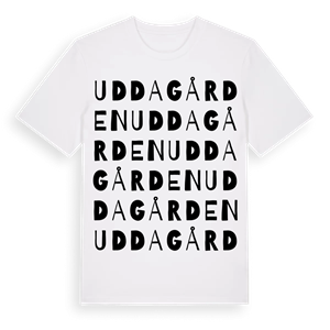 Uddagården ordlek t-shirt – ekologisk bomull t-shirt från Pinshirt