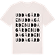 Vintage White t-shirt med Uddagården ordlek t-shirt