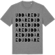 Mid Heather Gray t-shirt med Uddared ordlek t-shirt