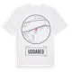 White t-shirt med Uddared t-shirt