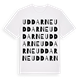 White t-shirt med Uddarne ordlek t-shirt