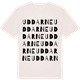 Vintage White t-shirt med Uddarne ordlek t-shirt