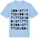 Blue Soul t-shirt med Uddastätten ordlek t-shirt