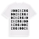 White t-shirt med Uddeberg ordlek t-shirt