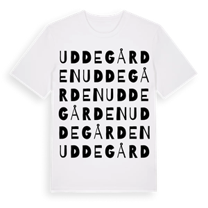 Uddegården ordlek t-shirt – ekologisk bomull t-shirt från Pinshirt