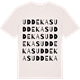 Vintage White t-shirt med Uddekas ordlek t-shirt