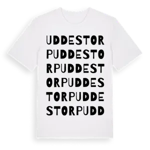 Uddestorp ordlek t-shirt – ekologisk bomull t-shirt från Pinshirt