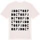 Vintage White t-shirt med Uddetorp ordlek t-shirt
