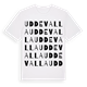 White t-shirt med Uddevalla ordlek t-shirt