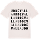 Vintage White t-shirt med Uddevalla ordlek t-shirt
