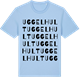 Blue Soul t-shirt med Uggelhult ordlek t-shirt