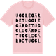 Pink Cotton t-shirt med Ugglegärdet ordlek t-shirt