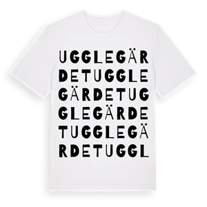 Ugglegärdet ordlek t-shirt – ekologisk bomull t-shirt från Pinshirt