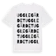 White t-shirt med Ugglegärdet ordlek t-shirt