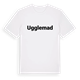 White t-shirt med Ugglemad fetstil t-shirt