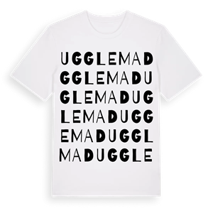Ugglemad ordlek t-shirt – ekologisk bomull t-shirt från Pinshirt