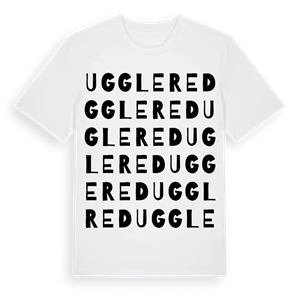 Ugglered ordlek t-shirt – ekologisk bomull t-shirt från Pinshirt