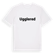 White t-shirt med Ugglered fetstil t-shirt