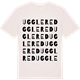 Vintage White t-shirt med Ugglered ordlek t-shirt