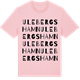Pink Cotton t-shirt med Ulebergshamn ordlek t-shirt