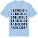 Blue Soul t-shirt med Ulegrän ordlek t-shirt