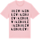 Pink Cotton t-shirt med Uleviken ordlek t-shirt