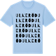 Blue Soul t-shirt med Ulkeröd ordlek t-shirt