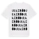 White t-shirt med Ulkeröd ordlek t-shirt