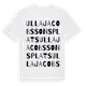 White t-shirt med Ulla Jacobssons Plats ordlek t-shirt