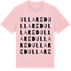Pink Cotton t-shirt med Ullared ordlek t-shirt