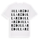 White t-shirt med Ullared ordlek t-shirt