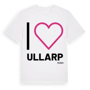 Jag älskar Ullarp t-shirt stort tryck – ekologisk bomull t-shirt från Pinshirt