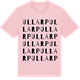 Pink Cotton t-shirt med Ullarp ordlek t-shirt