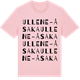 Pink Cotton t-shirt med Ullene-Åsaka ordlek t-shirt
