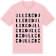 Pink Cotton t-shirt med Ullered ordlek t-shirt