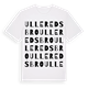 White t-shirt med Ulleredsbro ordlek t-shirt