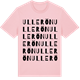 Pink Cotton t-shirt med Ullerön ordlek t-shirt